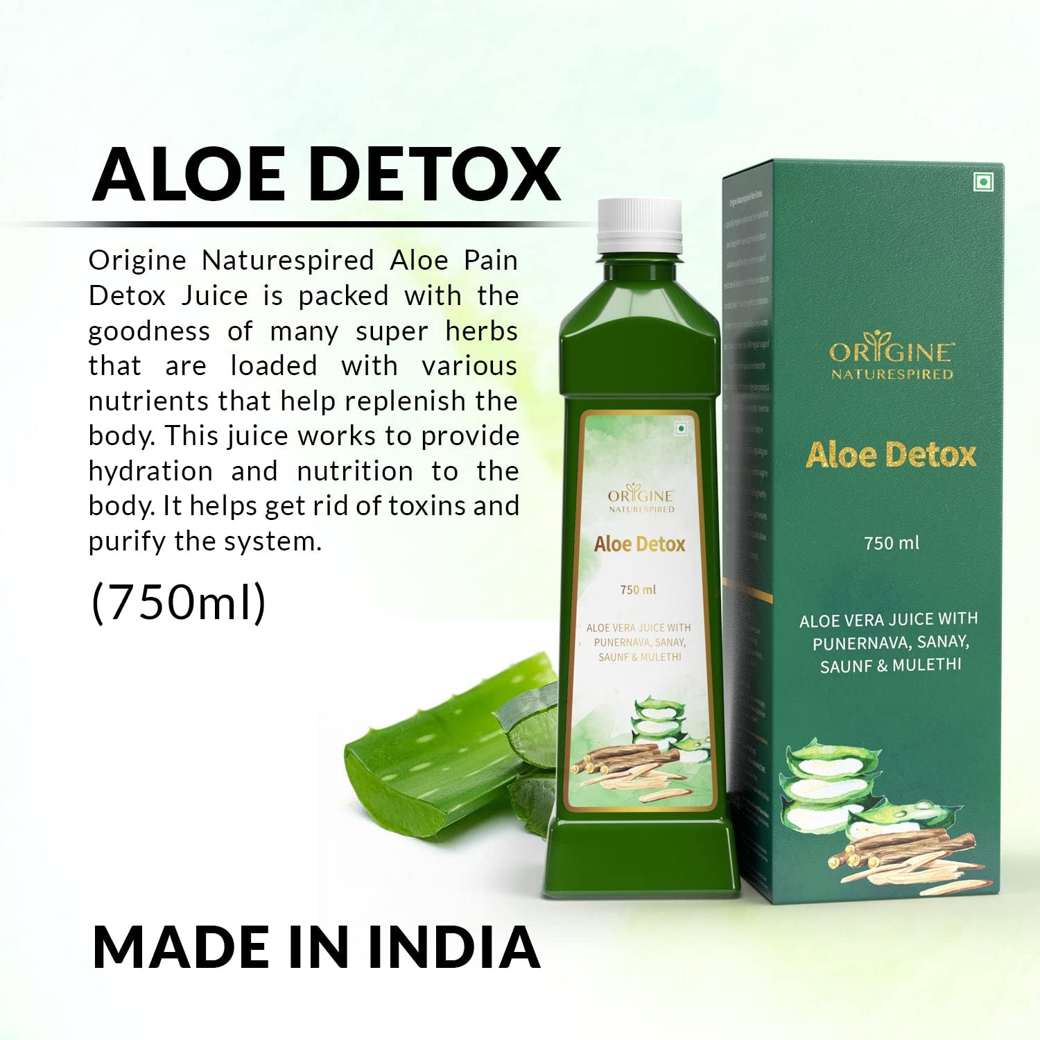 Aloe Detox Juice | For Liver And Body Detox, 750 ml