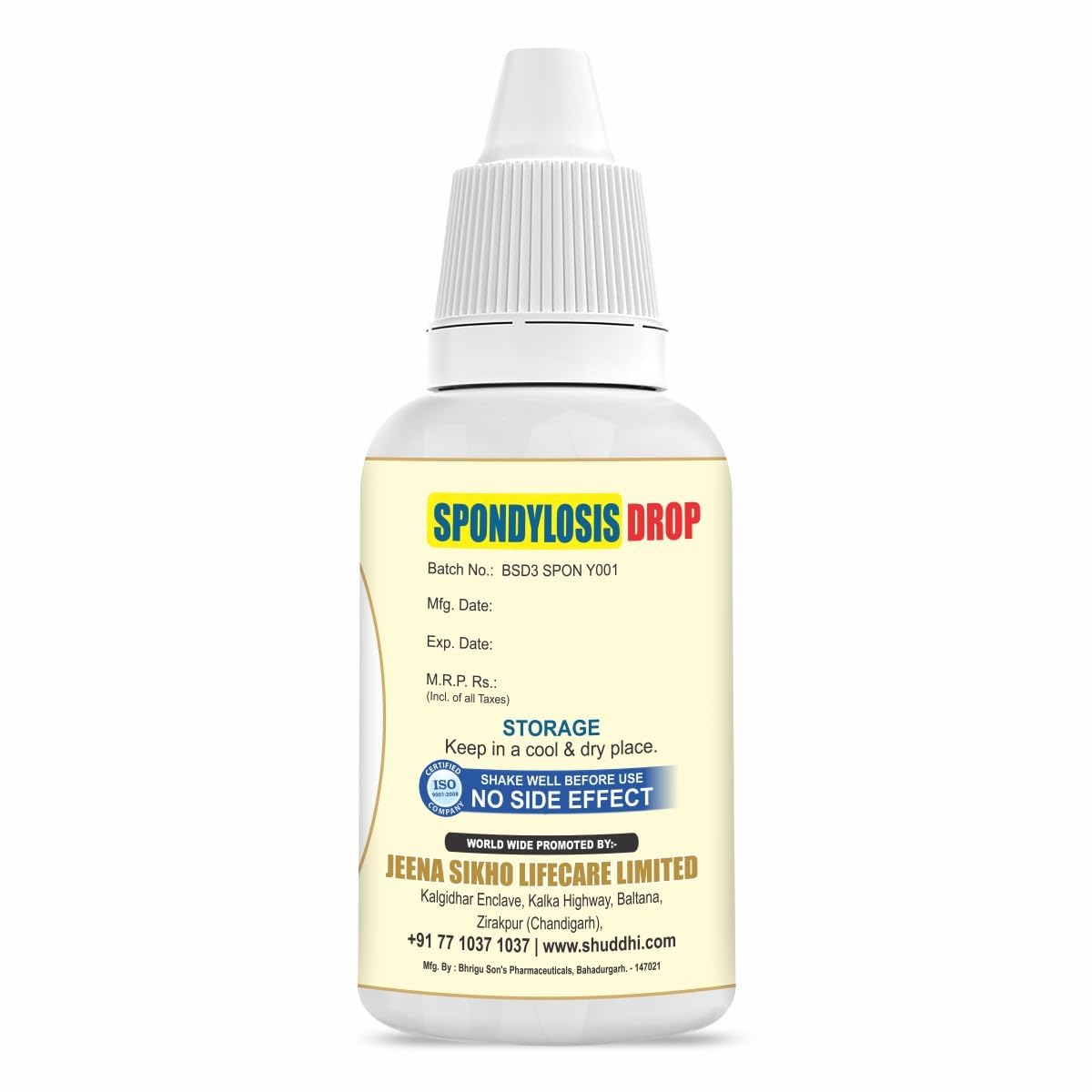 Spondylosis Drop | Homeopathic Cervical Cares, 30 ml