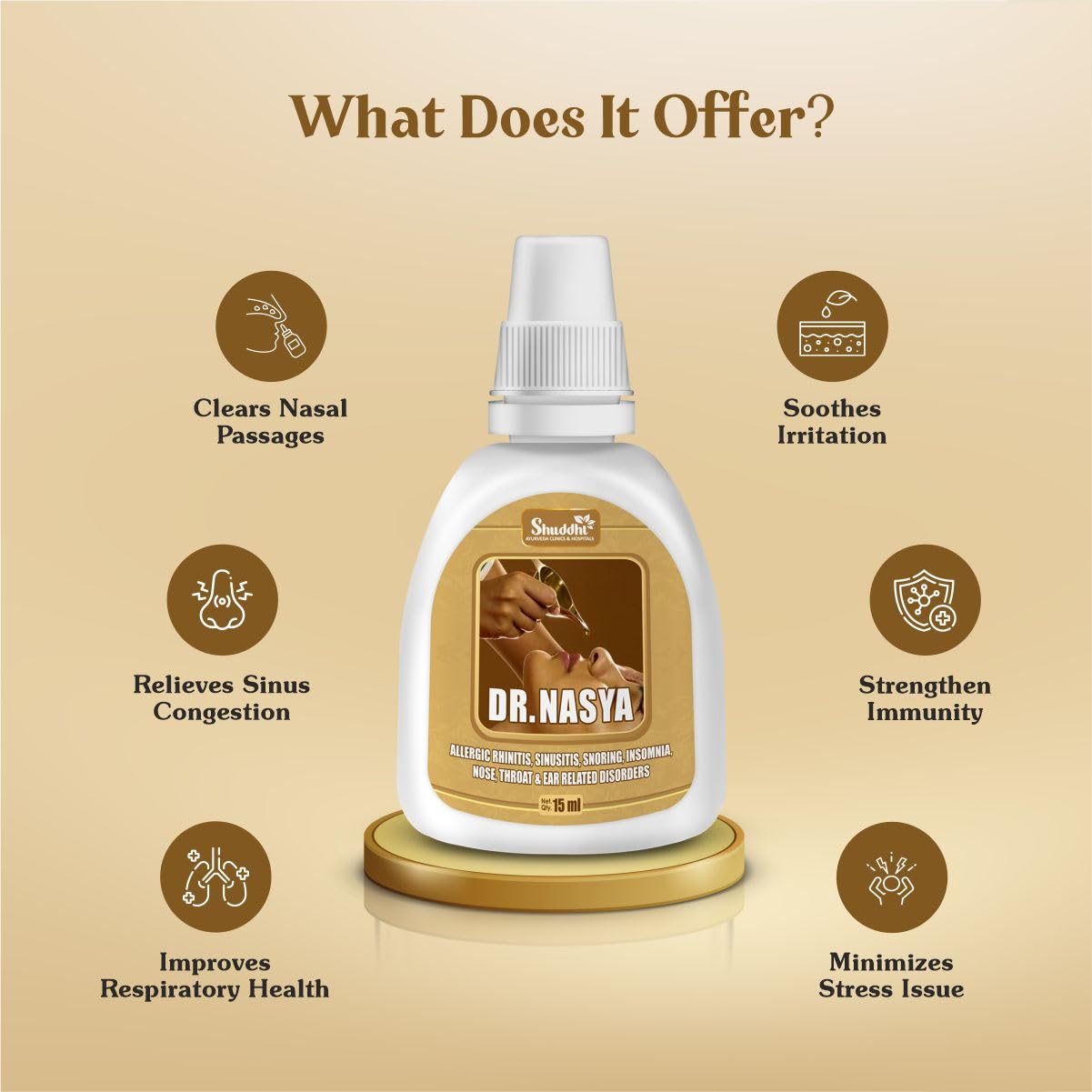 Dr. Nasya | Drops for Sinus Relief & Daily Wellness, 15ml