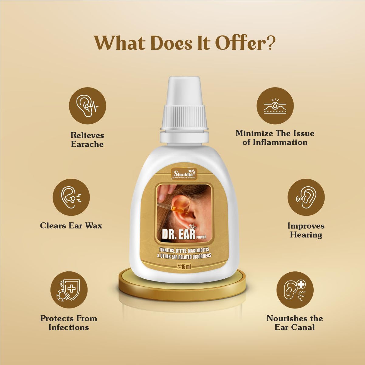 Dr. Ear Drops | Effective For Ear Health, 15ml