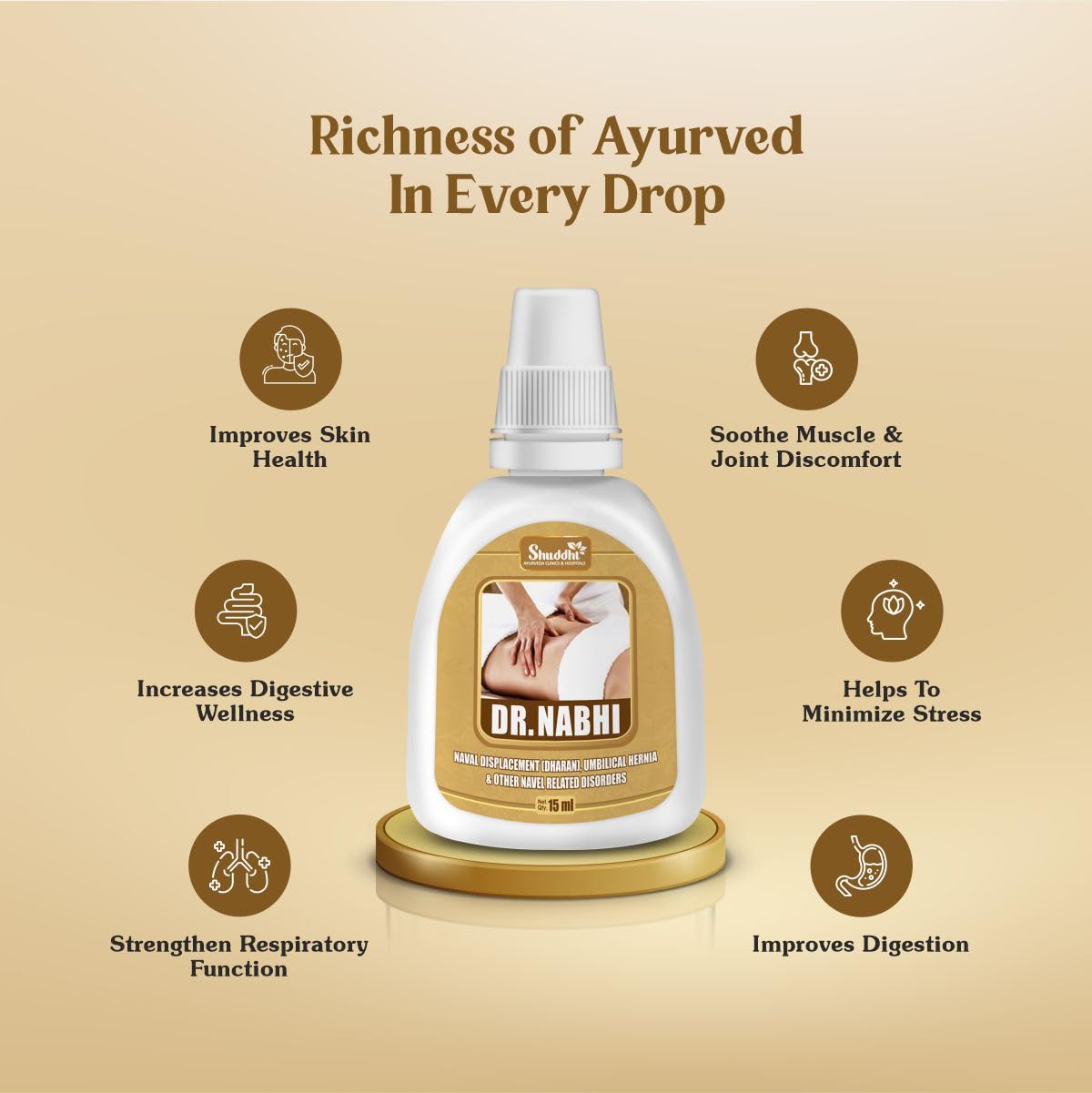 Dr. Nabhi Oil | Helps In Digestion, Skin Health & Overall Wellbeing, 15ml