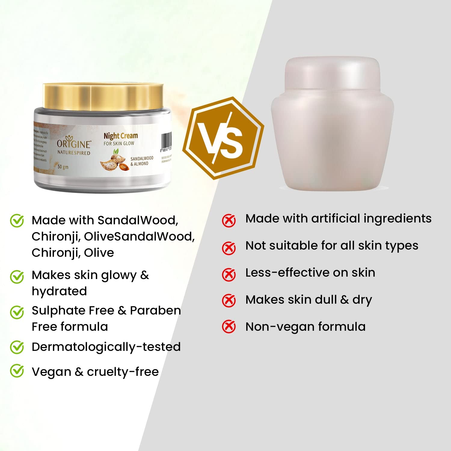 Night Cream For Skin Glow|For Glowing Skin, 50 gm