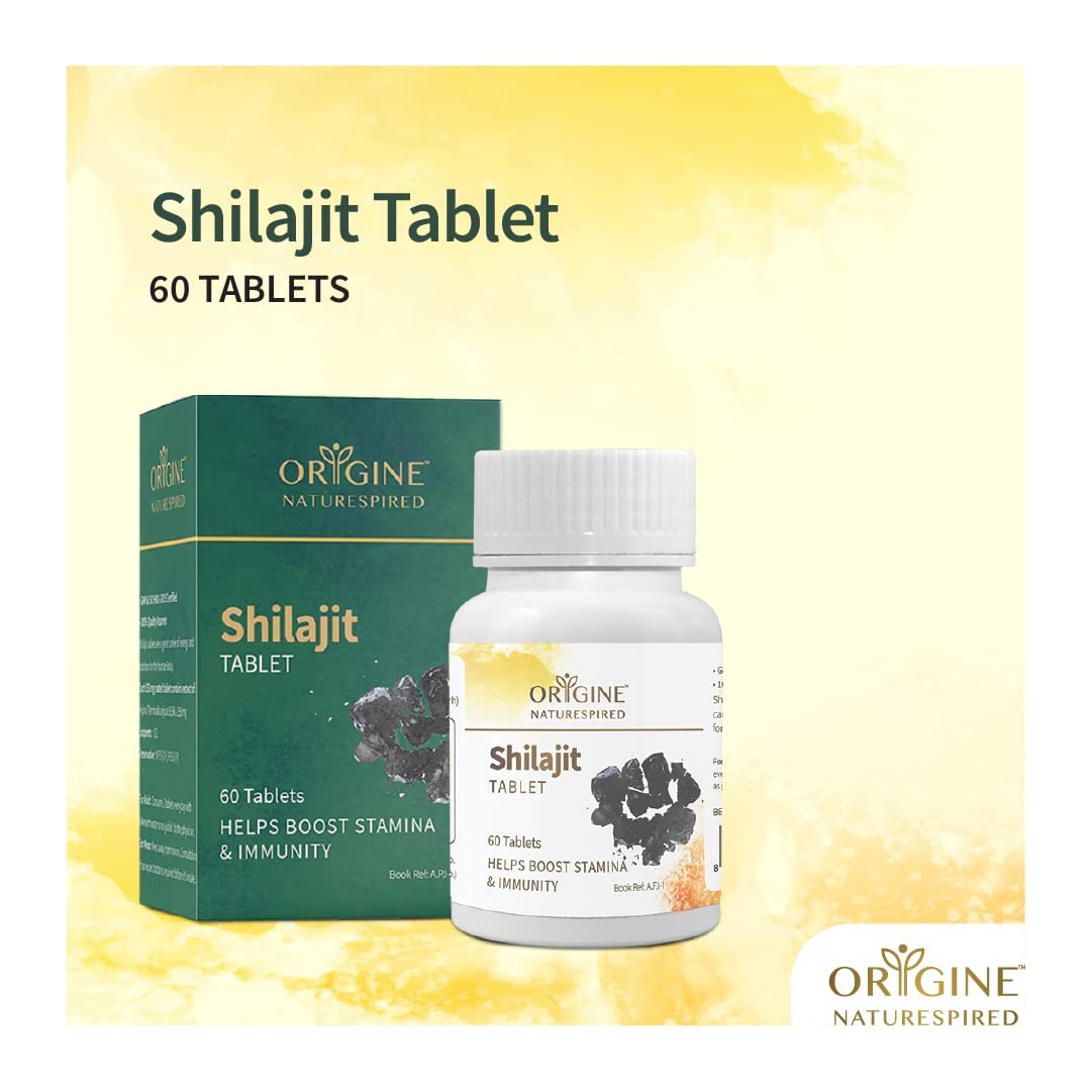 Origine Naturespired Shilajit | Improves Stamina & Immunity, 60 Tablets