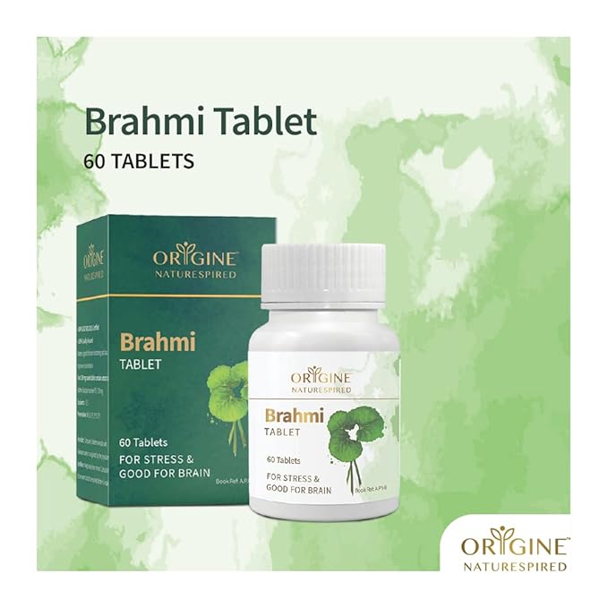 Brahmi Mind Wellness Tablets | Relieves Stress And Increases Memory Power, 60 Tablets