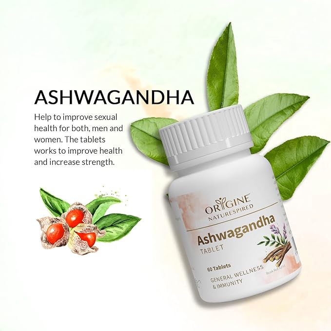 Ashwagandha Tablets | Increases Strength, Stamina & Energy, 60 Tablets