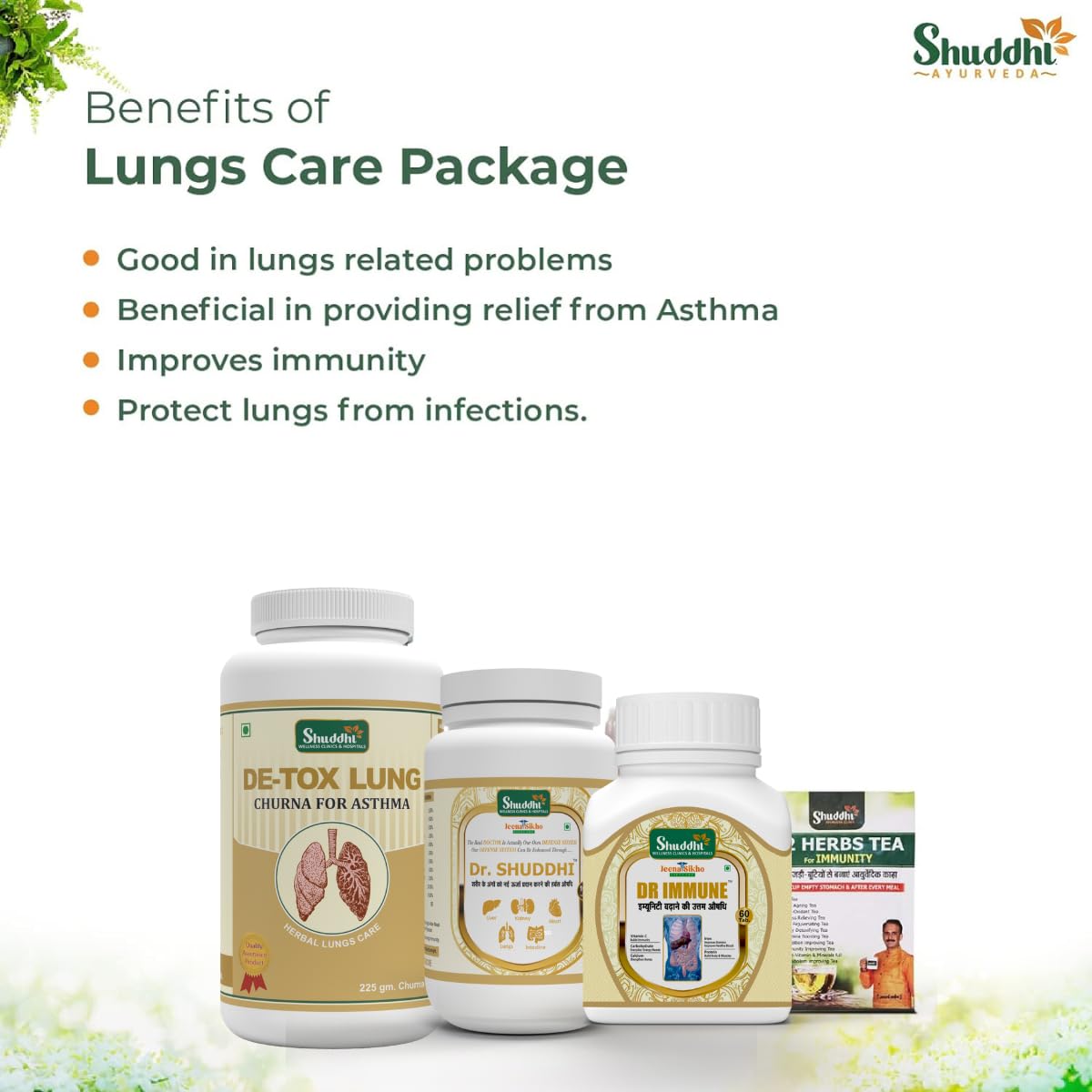 Lungs Care Package | Effective For Lung Wellness, 30 Days