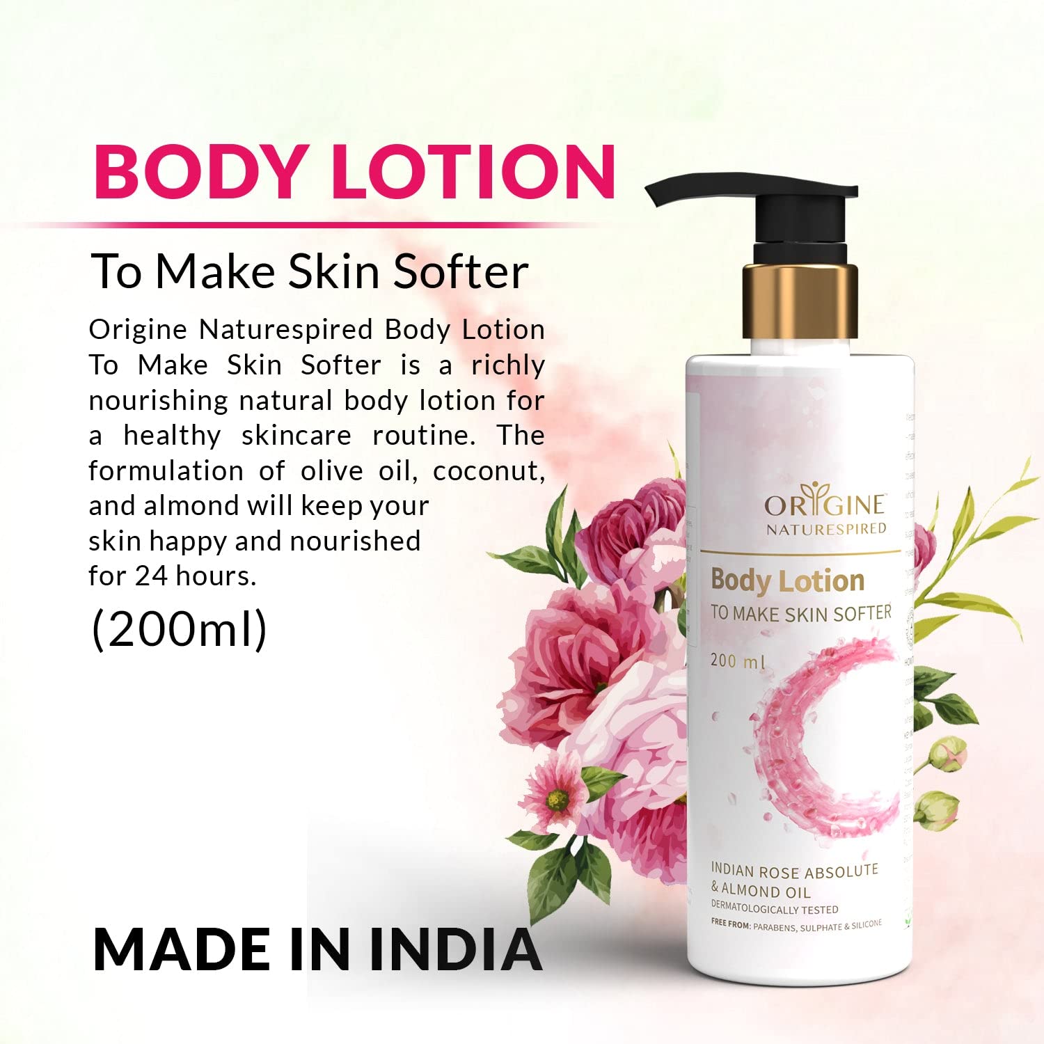 Body Lotion To Make Skin Softer | Softens & Smoothen Skin, 200ml