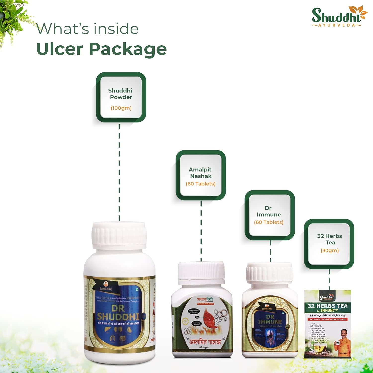 Shuddhi Ulcer Package | Ayurvedic Ulcer Care Package