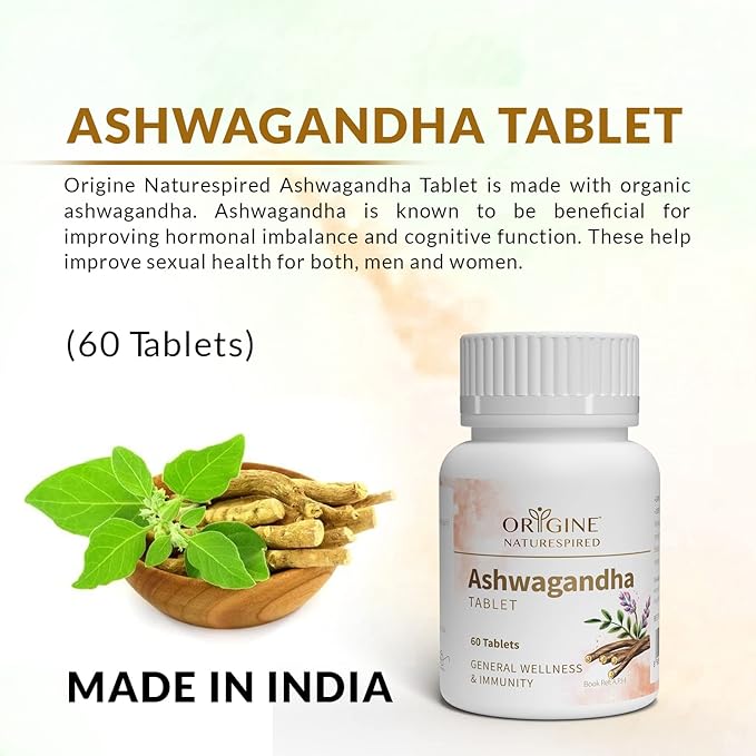 Ashwagandha Tablets | Increases Strength, Stamina & Energy, 60 Tablets