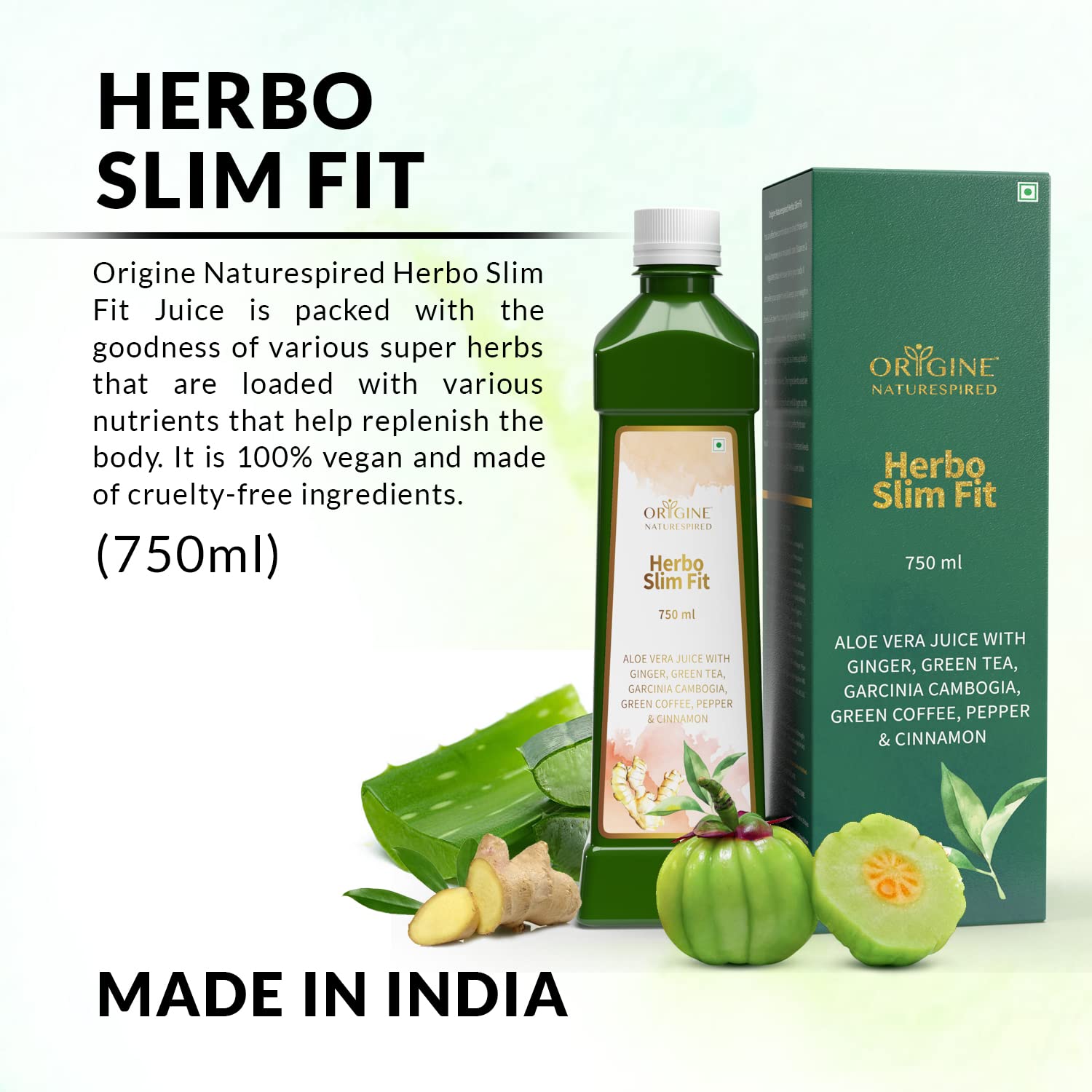 Herbo Slim Fit Juice | Natural Detox & Weight Management, 750 ml