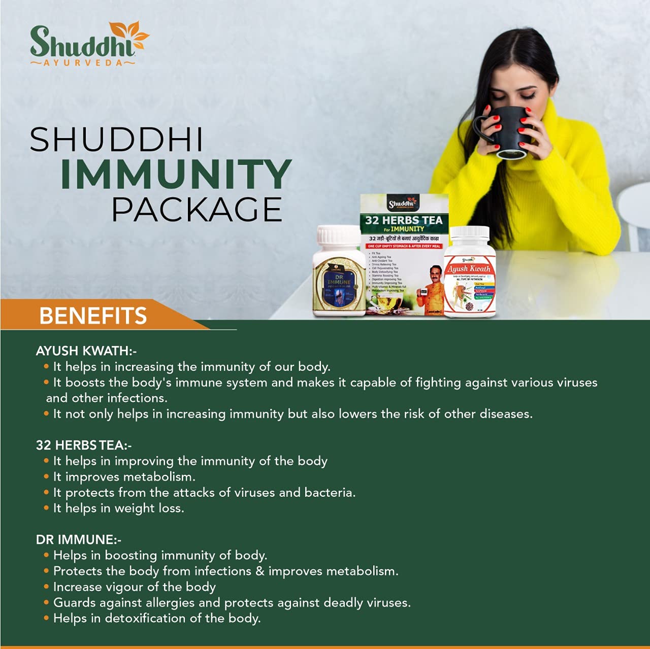 Shuddhi Ayurveda Immunity Booster Package, 30 Days