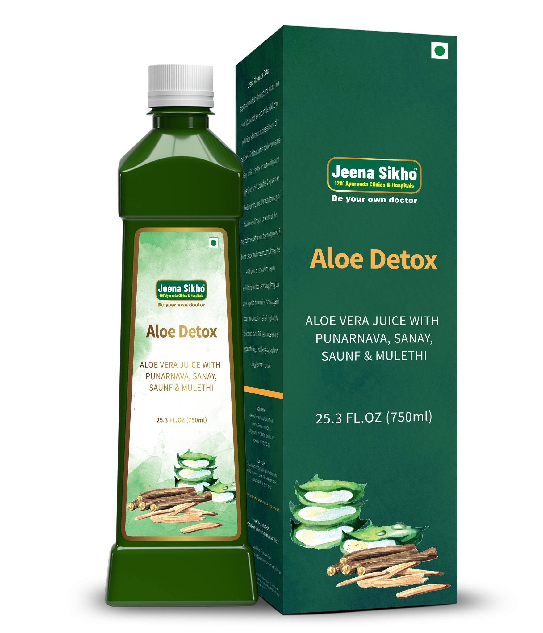 Aloe Detox Juice | For Liver And Body Detox, 750 ml