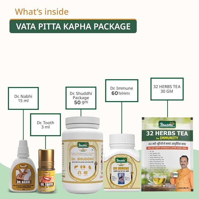 Vata, Pitta & Kapha Package |  Helps In Body Detoxification & Digestion